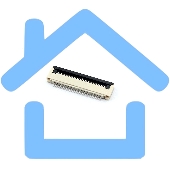 Разъем FPC Flip-Lock 0510-30RLGF 30 pin высота 1мм шаг 0,5мм