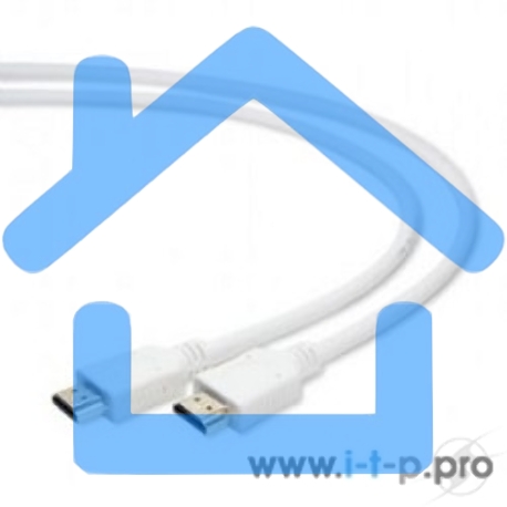 Кабель Cablexpert HDMI CC-HDMI4-W-1M, 19M/19M, v2.0, медь, позол.разъемы, экран, 1м, белый, пакет-1