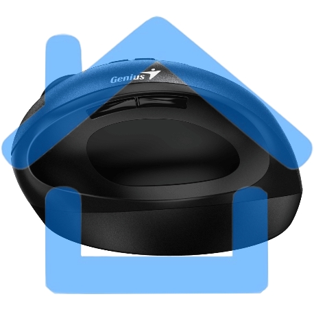 Мышь беспроводная Genius Ergo 8300S черный, 1600 dpi, радиоканал, USB, кнопки - 7-4