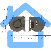 Вентилятор (кулер) для ноутбука Apple Macbook Air 13