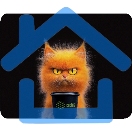 Коврик для мыши Cactus Red Cat 220x180x2мм (CS-MP-P11XS)-4