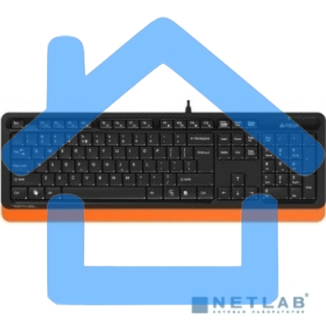 Комплект клавиатура + мышь A4Tech Fstyler F1010 клав:черный/оранжевый мышь:черный/оранжевый USB Multimedia-2