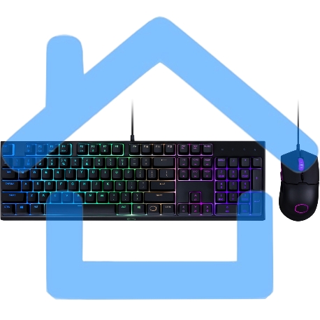 Комплект: Игровая клавиатура+мышь Cooler Master Keyboard Combo/MS110/RU layout/Revised-5