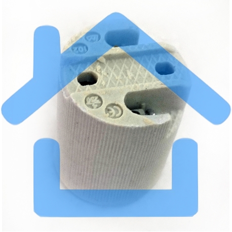 Патрон подвесной керамический, Е14 (400 шт) IEK Пкр14-04-К43-3