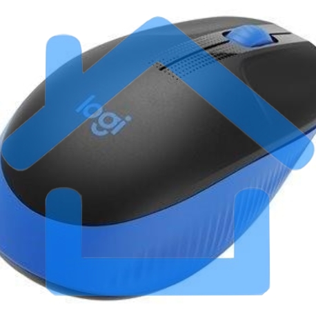 Мышь беспроводная Logitech M190 черный/синий, 1000 dpi, радиоканал, USB, кнопки - 3-2
