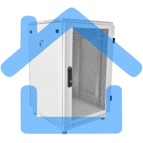 Шкаф телекоммуникационный напольный 18U Шкаф состоит из: 11186845111, 21186800001 (600x800) дверь перфорированная (2 места), ШТК-М-18.6.8-4ААА