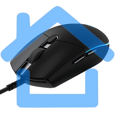 Мышь проводная Logitech G PRO HERO черный, 25600 dpi, USB, кнопки - 6-10