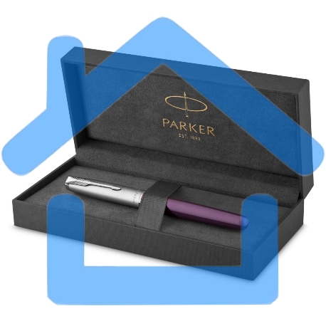 Ручка перьевая Parker Sonnet Essentials SB F545 (CW2169366) LaqViolet CT F сталь нержавеющая, подарочная коробка-8