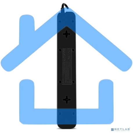 Фильтр SVEN SF-05LU 5.0 м (5 евро розеток,2*USB(2,4А)) черный, цветная коробка Surge protector SVEN SF-05LU 5.0 м (5 евро розеток,2*USB(2,4А)) черный, цветная коробка-3