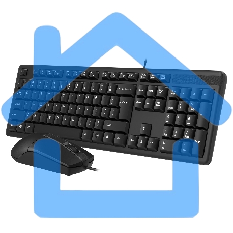 Комплект клавиатура + мышь A4Tech KK-3330 клав:черный мышь:черный USB-1