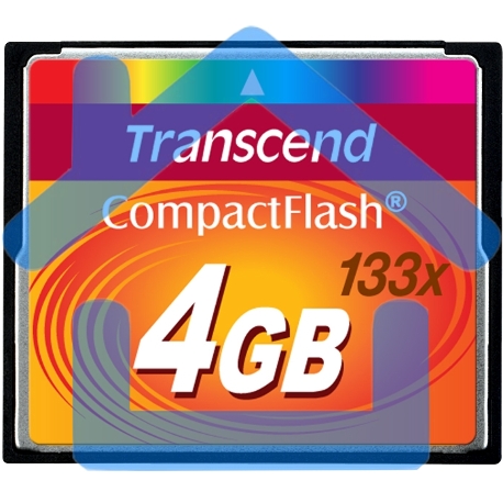 Флеш карта CF 4Gb 133x Type I Transcend (TS4GCF133)-5