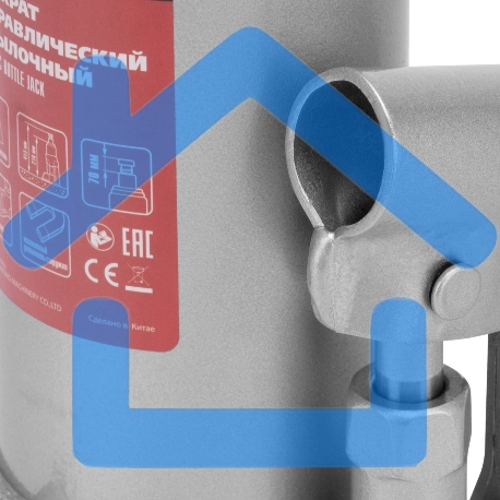 Домкрат гидравлический бутылочный Matrix, 6 т, h подъема 216–413 мм-8