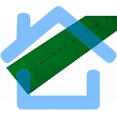 Термоусаживаемая трубка Rexant 50,0/25,0 мм, зеленая, упаковка 10 шт. по 1 м