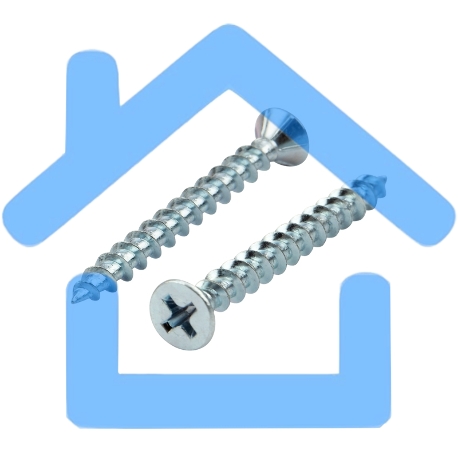 Саморез оконный KRANZ острый, 4.1х40, белый цинк, короб (500 шт./уп.)-3