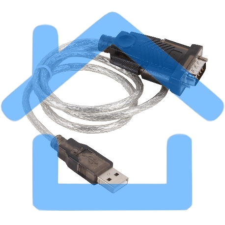 Кабель-адаптер USB AM <-> COM DB9M(RS232) Orient USS-101N18, chipset Prolific PL2303TA, поддержка Win 8/8.1, 1.8м, крепление винты-1