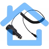 Автозарядка с индикатором Rexant microUSB (АЗУ) (5 V, 2000 mA) шнур спираль до 2 м