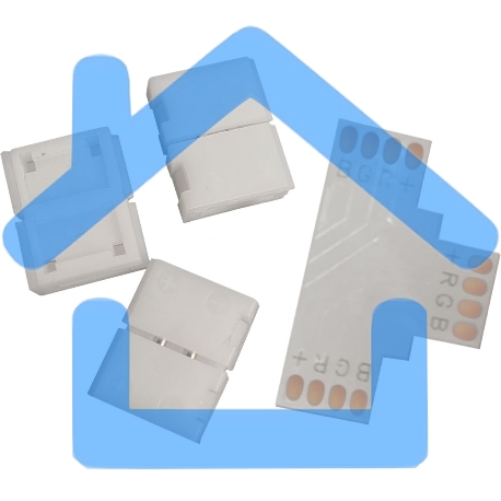 Набор коннекторов Gauss Basic для LED-ленты Т-образный RGB3014/5050/5060/5630 12V 10mm IP20