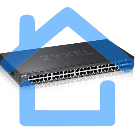 Гибридный L2 коммутатор Zyxel NebulaFlex Pro GS2210-50, rack 19