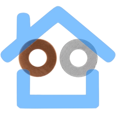 Шайба алюмомедная ШАМ 28/13 (в упак. 10 шт.) Rexant-1