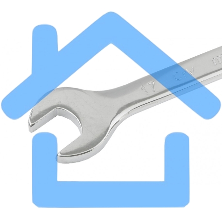 Ключ комбинированный Matrix, 17 мм, CrV, полированный хром-2