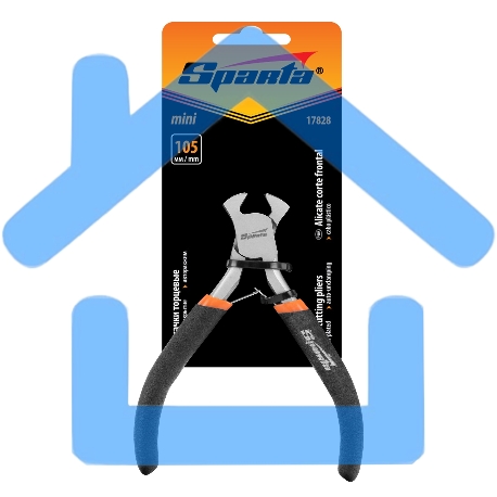 Кусачки торцевые Mini, 105 мм, никелированные, авторазжим Sparta