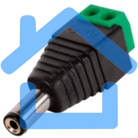 Разъем DC штекер питания с клеммной колодкой, под винт Adapter-HF-1