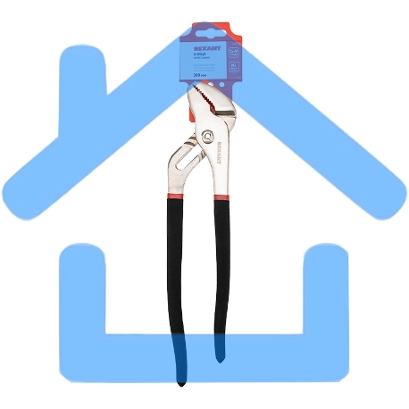 Клещи переставные Rexant 300 мм никелированные, обливные рукоятки-4