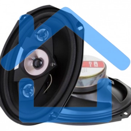 Колонки автомобильные Kicx DC 694MR 180Вт 90дБ 4Ом 16x24см (6x9дюйм) (ком.:2кол.) коаксиальные четырехполосные