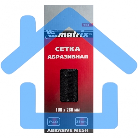 Сетка абразивная, P 40, 106 х 280 мм, 25 шт. Matrix-1