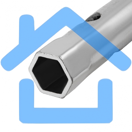 Ключ-трубка Matrix торцевой 17 x 19 мм, оцинкованный-2