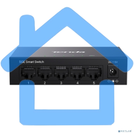 Коммутатор облачный управляемый Tenda TEG2205D 5x1 Гбит/с, настольный, металлический корпус-1