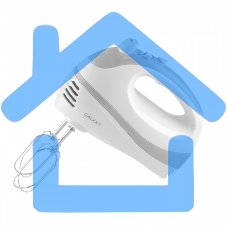 Миксер электрический Galaxy GL 2209, белый, ручной, 300 Вт, 5 скоростей + режим 