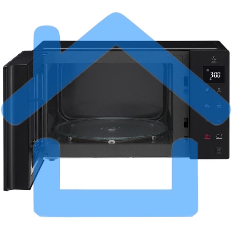 Микроволновая печь LG MW23R35GIB инвертор, черный, 23 л, 1000 Вт, переключатели - сенсор-2