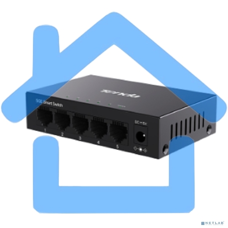 Коммутатор облачный управляемый Tenda TEG2205D 5x1 Гбит/с, настольный, металлический корпус-2