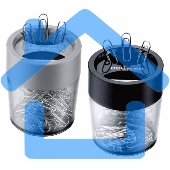 Скрепочница Deli E9881 магнитная прозрачный картонная коробка