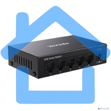 Коммутатор облачный управляемый Tenda TEG2205D 5x1 Гбит/с, настольный, металлический корпус-3