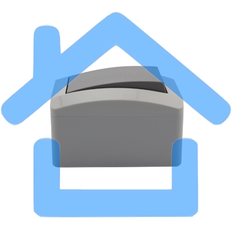 Выключатель одноклавишный KRANZ INDUSTRIAL открытой установки, IP54 серый-1