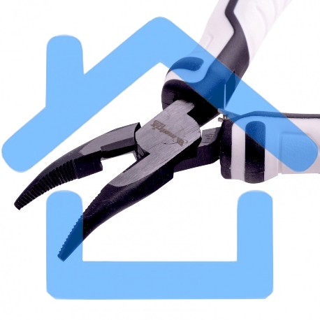 Длинногубцы Matrix Mini, 125 мм изогнутые, авторазжим, PRO-1