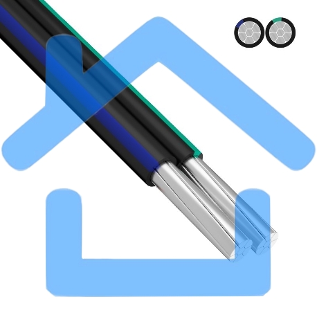 Провод самонесущий СИП-4 2x16,0 мм² 100 м ГОСТ