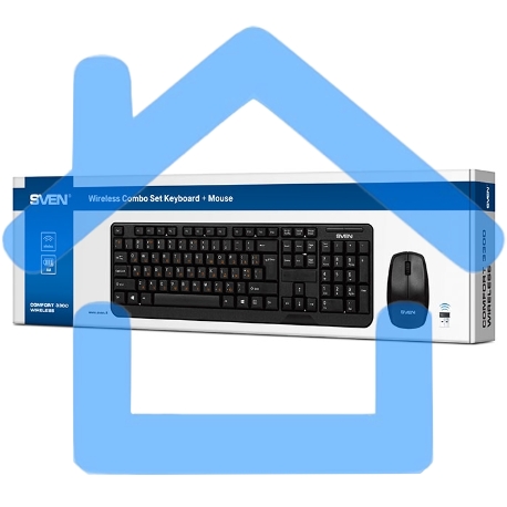 Комплект клавиатура + мышь Sven Comfort 3300 Wireless Беспроводной SV-03103300WB-6