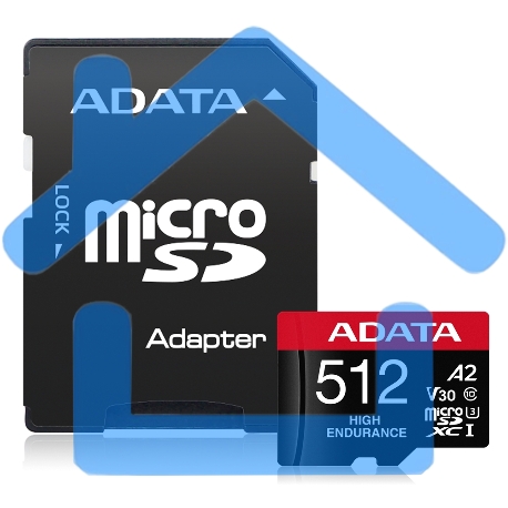 Карта памяти MICRO SDXC 512Gb W/AD. AUSDX512GUI3V30SA2-RA1 ADATA-7