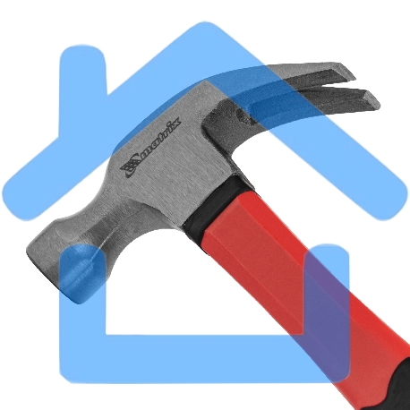 Молоток-гвоздодер Matrix, 450 г, боек 27 мм, фибергласовая обрезиненная рукоятка-5