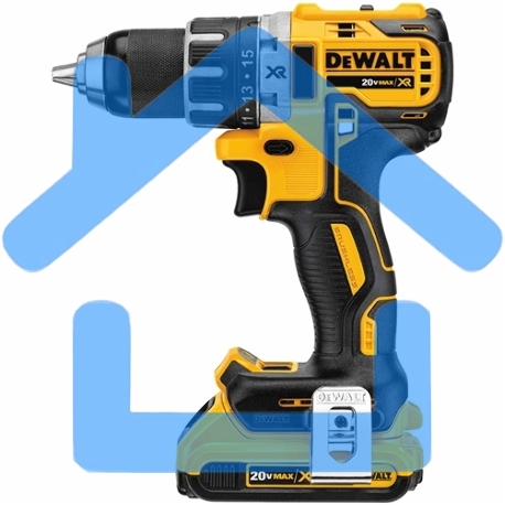Дрель-шуруповерт DeWalt DCD791D2-QW Аккумуляторная, Кейс