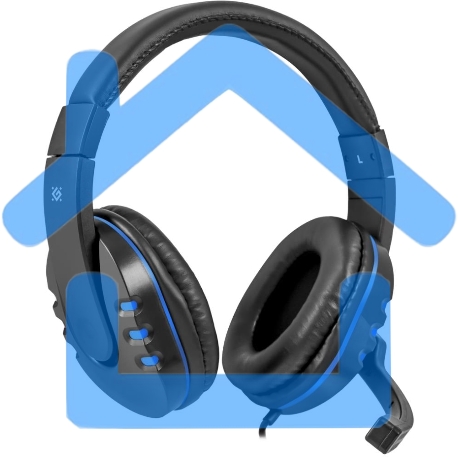 Гарнитура Defender GAMING WARHEAD G-160 BLACK/BLUE-27