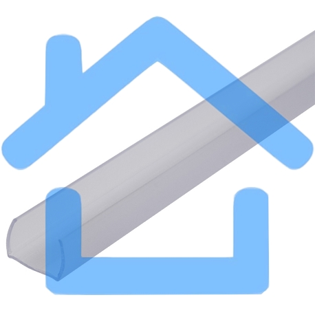 Короб пластиковый для гибкого неона 12х12мм, длина 1 метр (цена за 1 шт.)