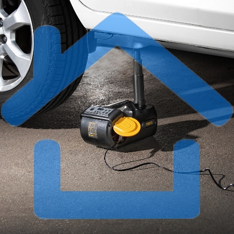 Домкрат электрогидравлический «3 в 1» (1,5 т), 12В, с гайковертом электрическим, в наборе// Denzel-15