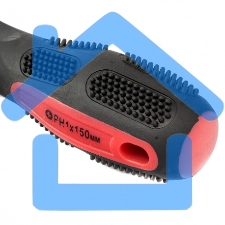 Отвертка Anti-Slip, PH1 х 150 мм, CrV, двухкомп. рукоятка Matrix-3