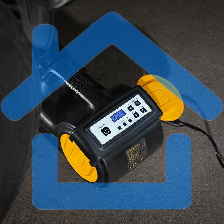 Домкрат электрогидравлический «3 в 1» (1,5 т), 12В, с гайковертом электрическим, в наборе// Denzel-22