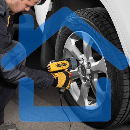 Домкрат электрогидравлический «3 в 1» (1,5 т), 12В, с гайковертом электрическим, в наборе// Denzel-8