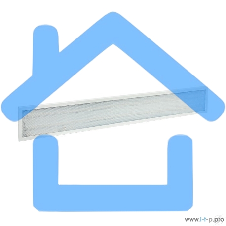 Светильник светодиодный Iek LDVO2-6568-36-6500-K01 ДВО 6568-P 36Вт 6500К 1200х180х20 призма аналог люм.свет. 4х18 накладных или в потолок Армстронг-2